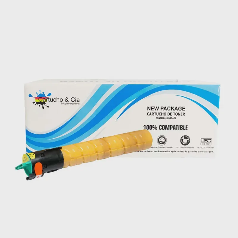 Toner Comp. Ricoh Amarelo MPC2050 MPC2051 C2551 MPC2550 9.5K