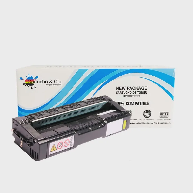 Toner Comp. Ricoh Amarelo C250FW C301W 6.3K