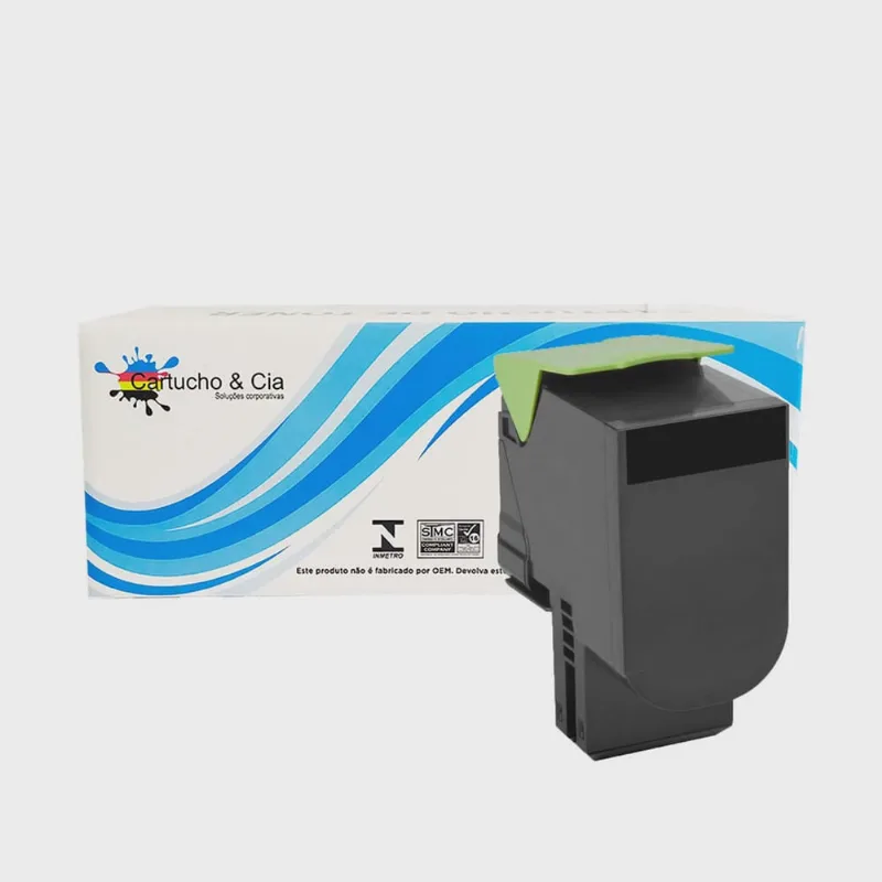 Toner Compatível Lexmark 80C8XK0 CX410 / CX510DN Black 8K