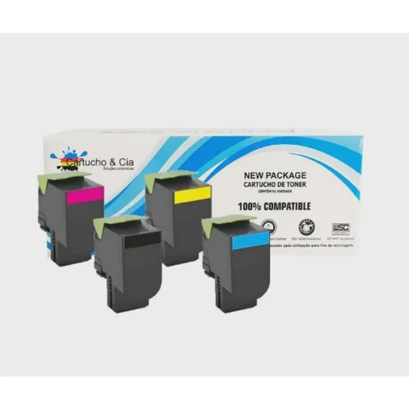 Toner Compatível Lexmark 70c8hk0 Ciano Cs510 510de 510dhe 8k