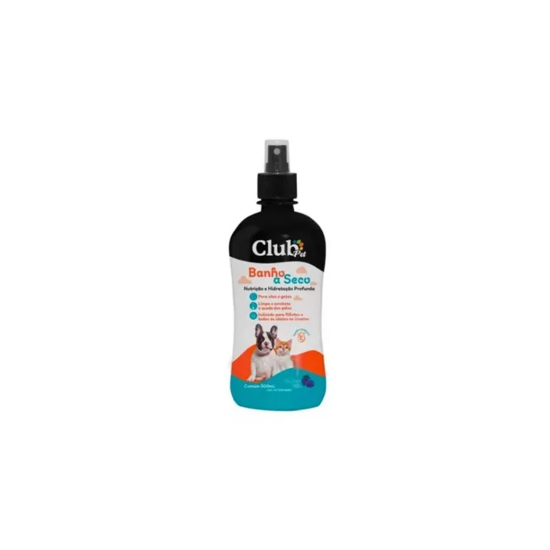 Banho A Seco Nutrição E Hidratação Profunda 500 Ml Club Pet