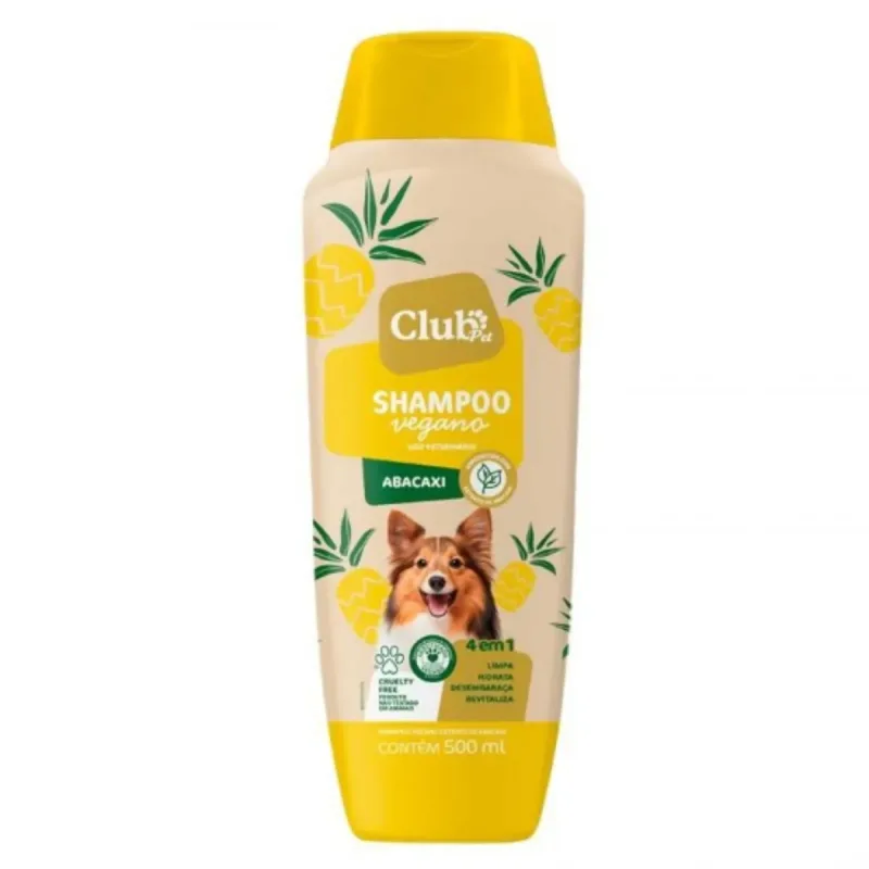 Shampoo 2 em 1 para Cachorro e gatos Vegano Drop - Abacaxi