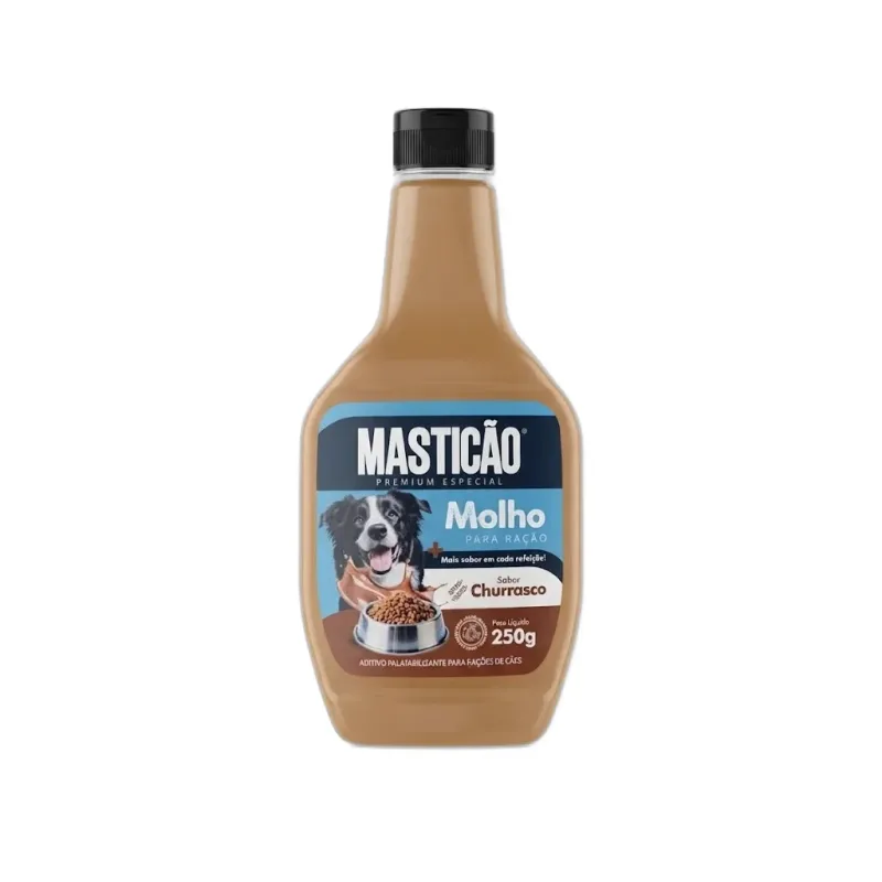 CLUB PET MASTICAO CAES MOLHO PARA RACAO CHURRASCO 250G - petshop Malu