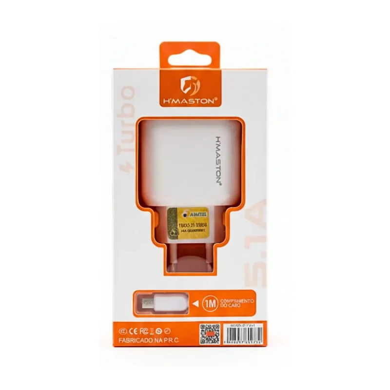 Carregador de Celular Hmaston 5.1 V8 2usb Y24-1