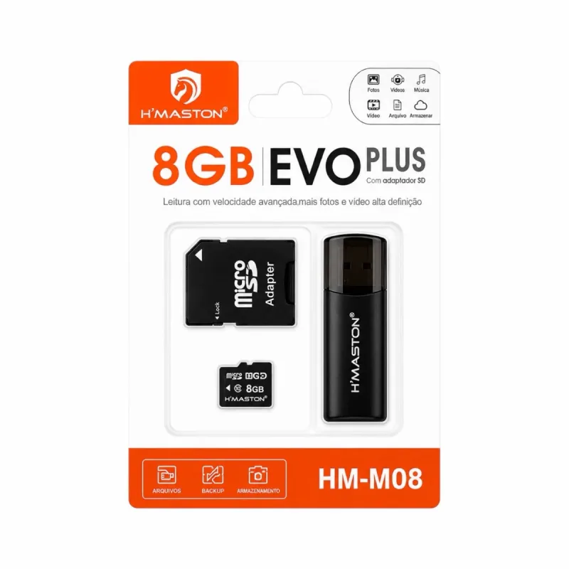 Cartão de Memória 8GB HM-M08 Hmaston