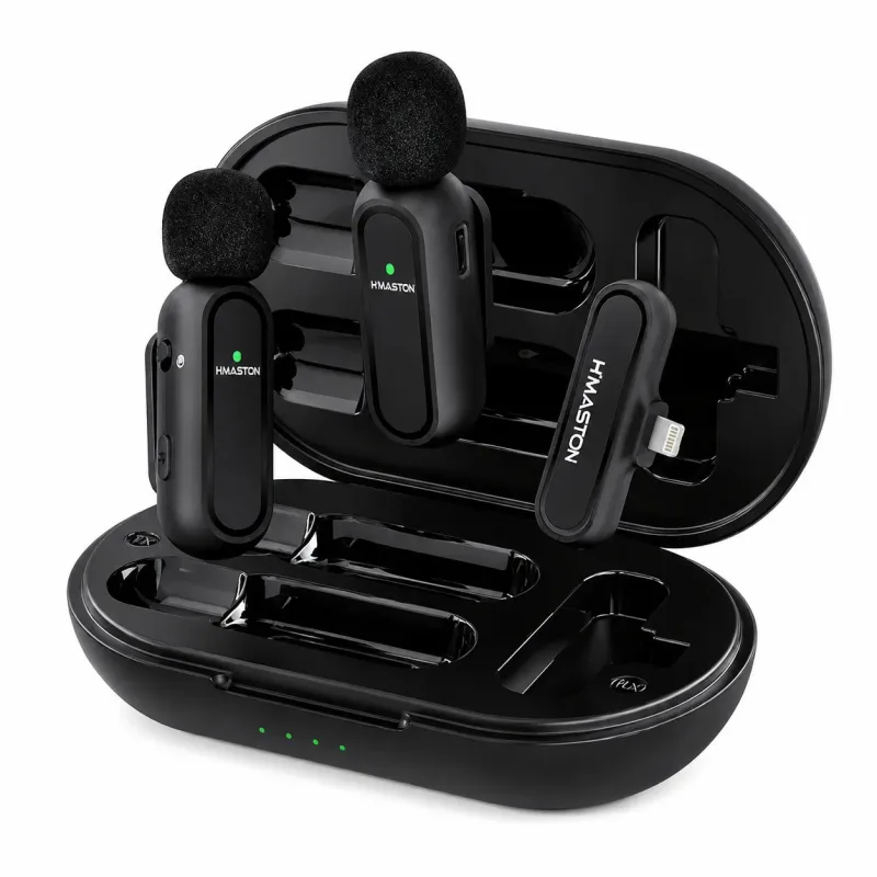 Microfone Lapela Duplo H'Maston MK-07 iPhone