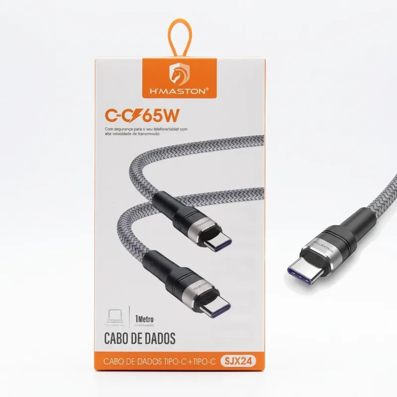 Cabo H'Maston Type-C para Type-C 65W 1M