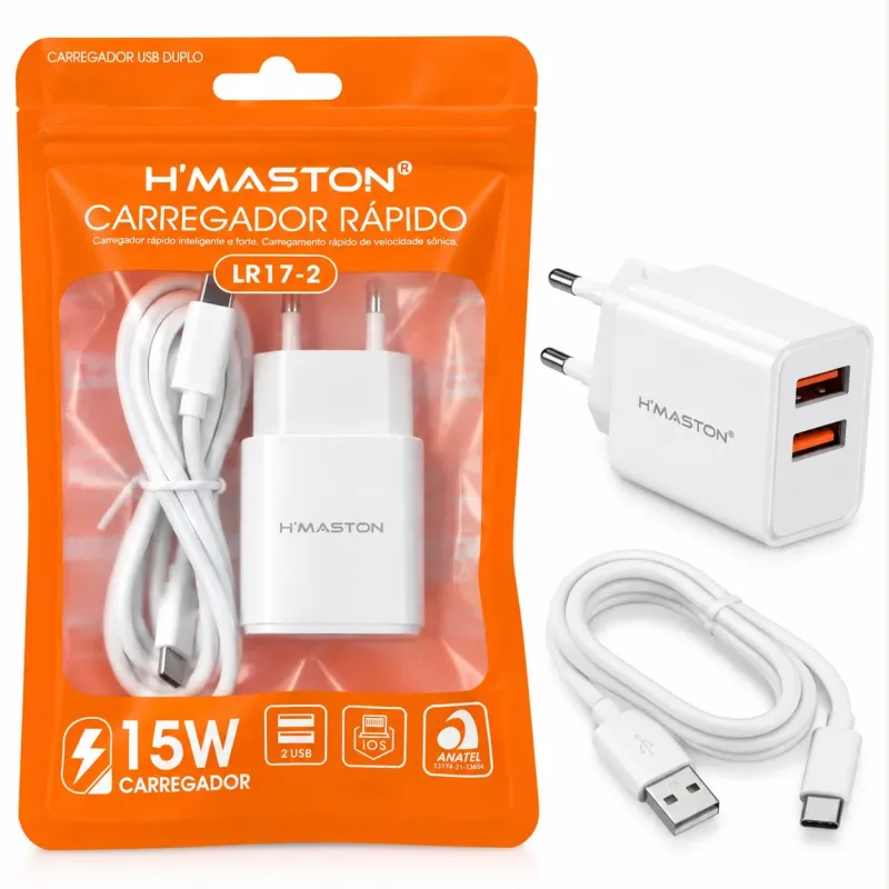 Carregador Rápido HMASTON LR17-2 15W