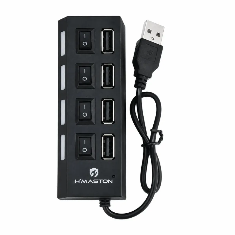 Hub USB 4 Portas H'Maston HA-01 para PC