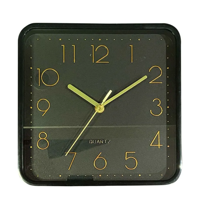 Relogio Parede Flat Color Square Preto 22 5x22 5x4cm Plastico - Mai Home
