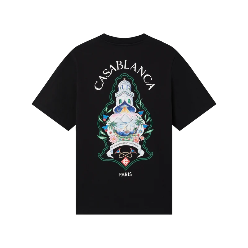 Casablanca T Shirt Hotel Emblem Black M / New / 106698