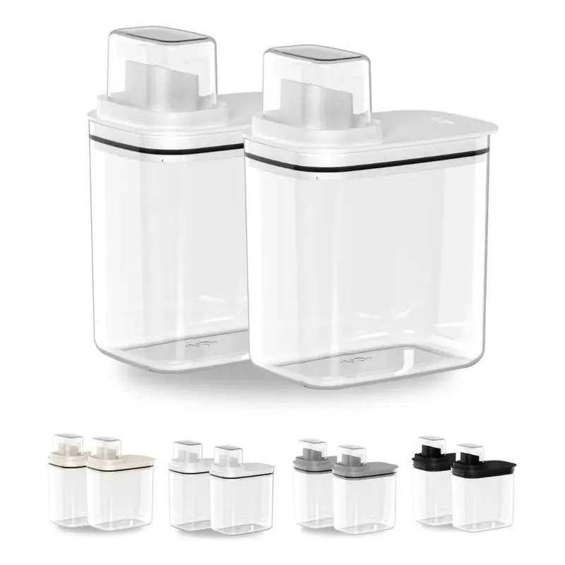 Kit Lavanderia Dispenser Sabão Amaciante Flow 1,5l 2uni. Ou
