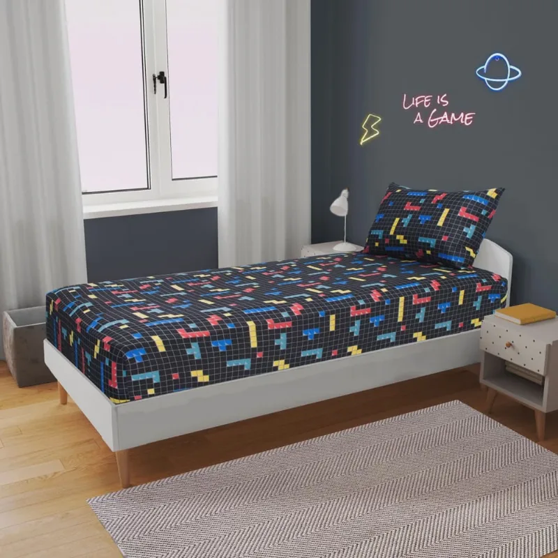 Jogo de Cama Solteiro 2 peças Kids Tet Game
