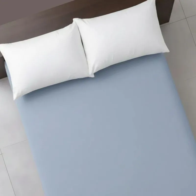 Lencol Avulso de Malha Casal Azul Mar