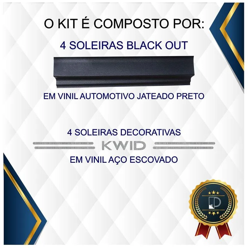 Soleira 8 Peças Renault Kwid