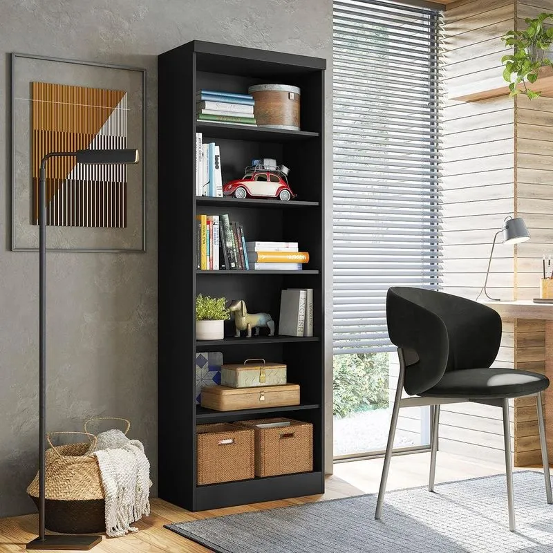 Estante Livreiro 1404 Qmovi Preto