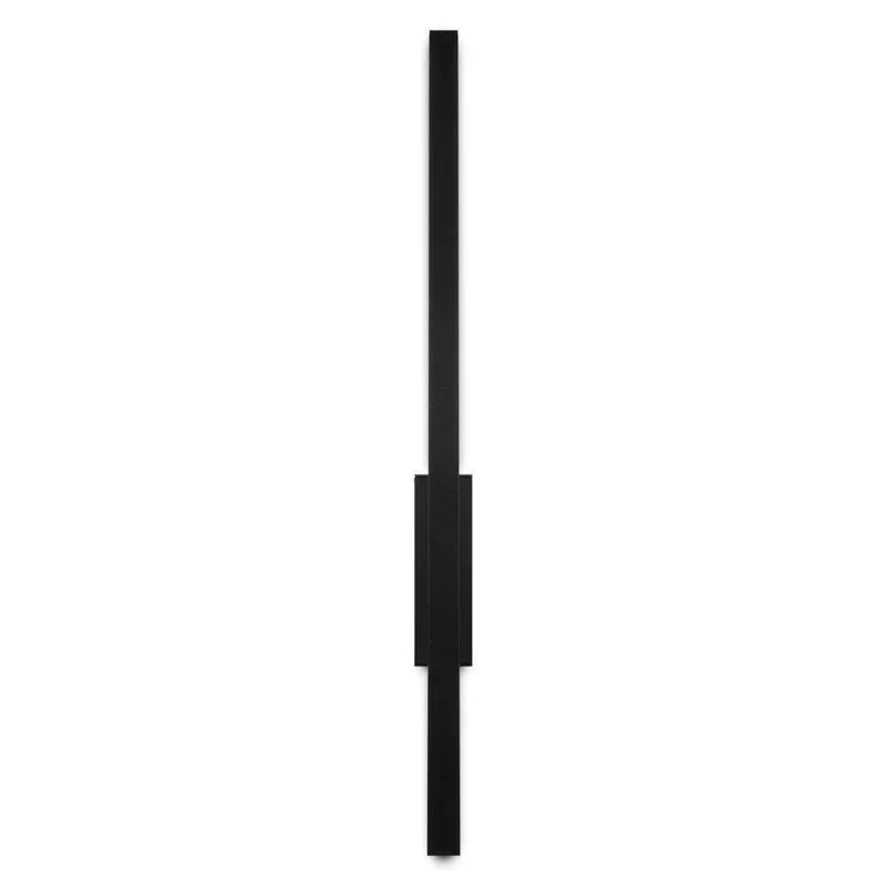 3 Arandelas Traço Frame Linear Reta Led 6w 50cm 3000k-preto