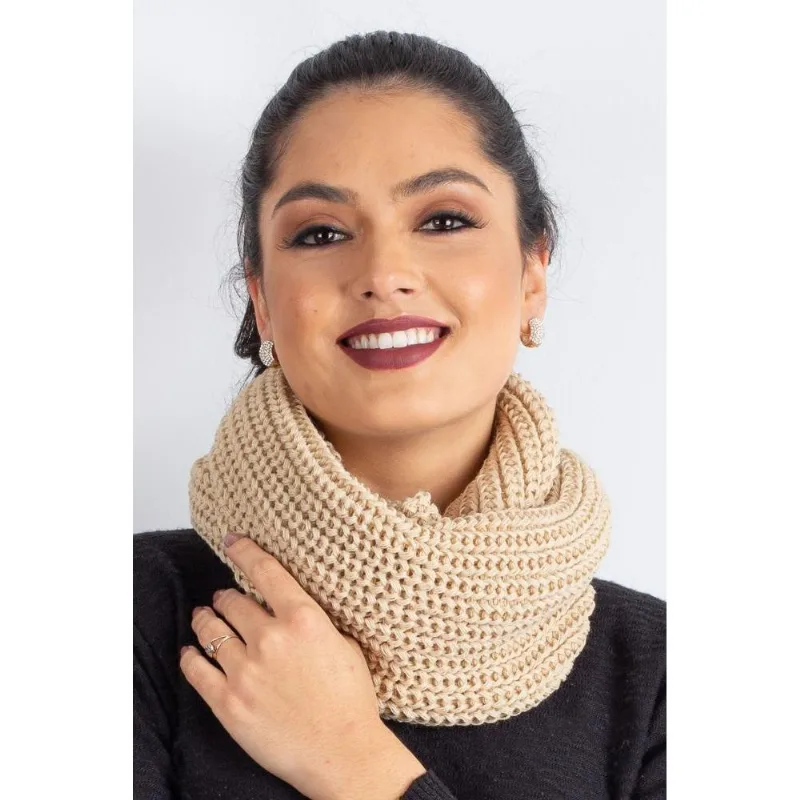 Gola feminina de malha ponto pérola 60017