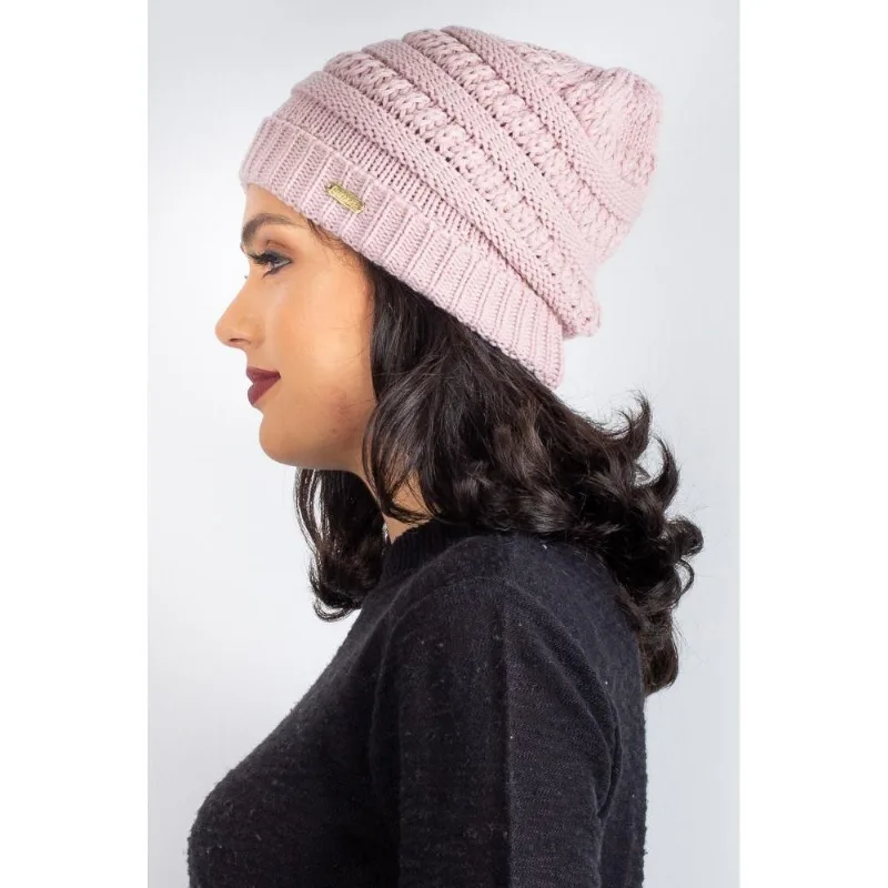Gorro feminino de malha tricô 60018
