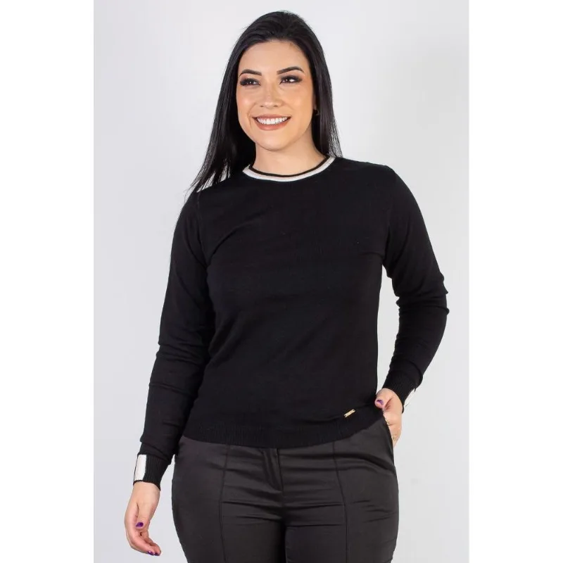 Blusa de malha manga longa 60007