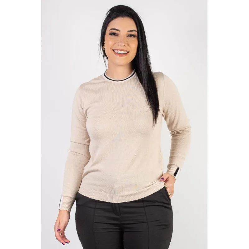 Blusa de malha manga longa 60007