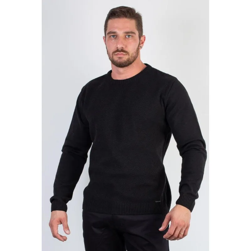 Blusão masculino de malha gola redonda 50003
