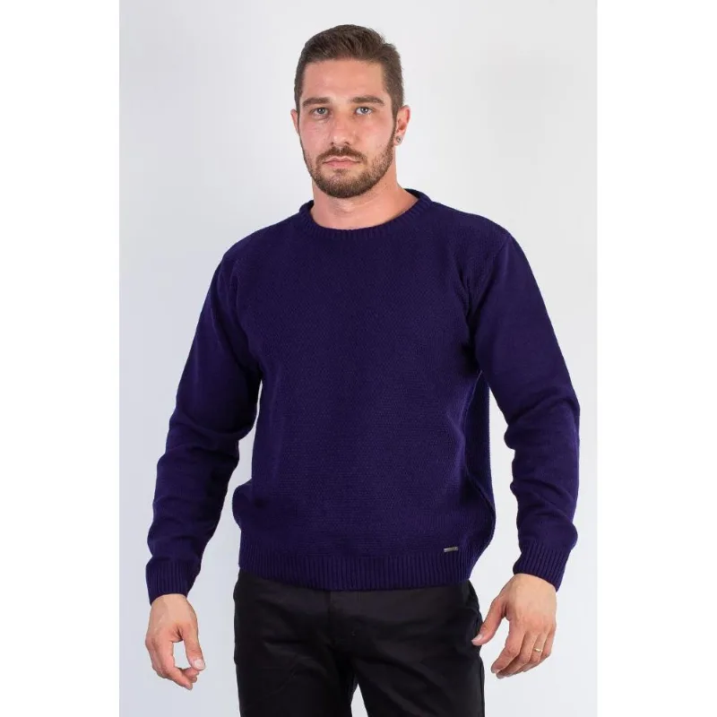 Blusão masculino de malha gola redonda 50003