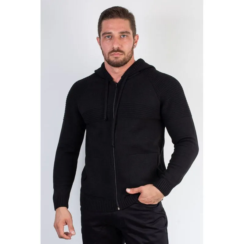 Jaqueta de malha manga raglan 50005 M / Preto