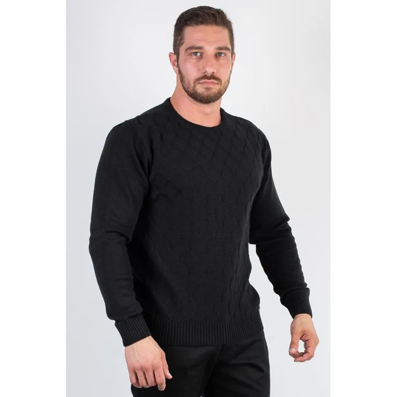 Blusão de malha masculino 50010 M / Preto