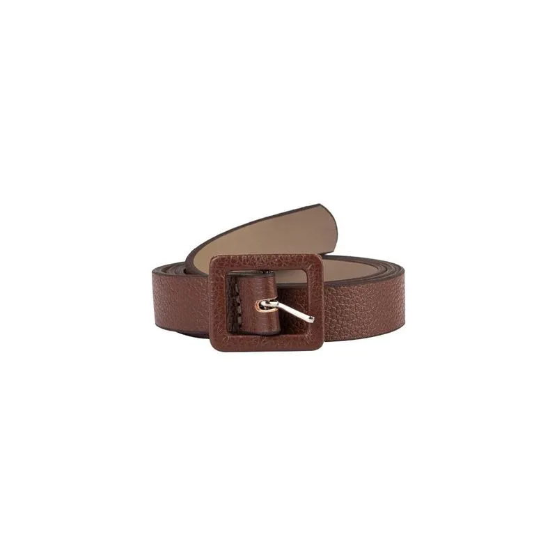 Cinto feminino de couro liso Bella