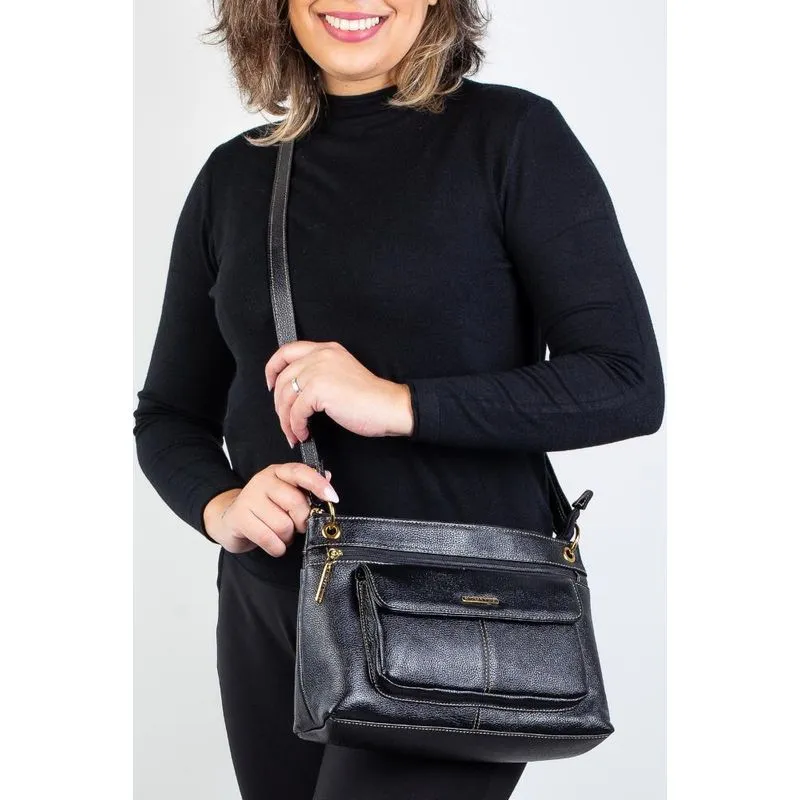 Bolsa tiracolo de couro liso Celine