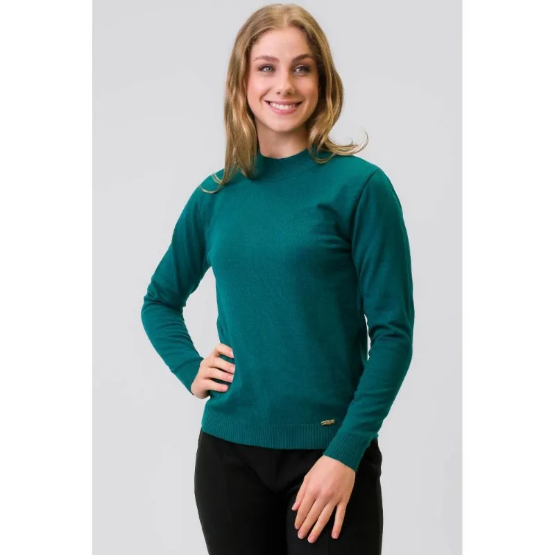 Blusa de malha feminina gola rolê 31515