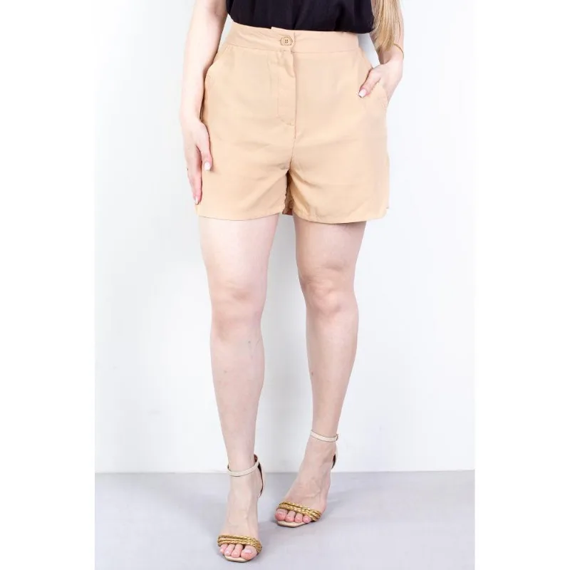 Short feminino alfaiataria com bolsos 64098