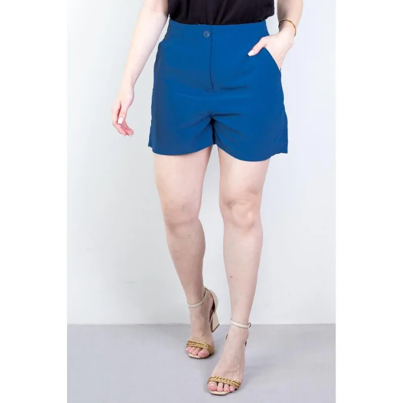 Short feminino alfaiataria com bolsos 64098