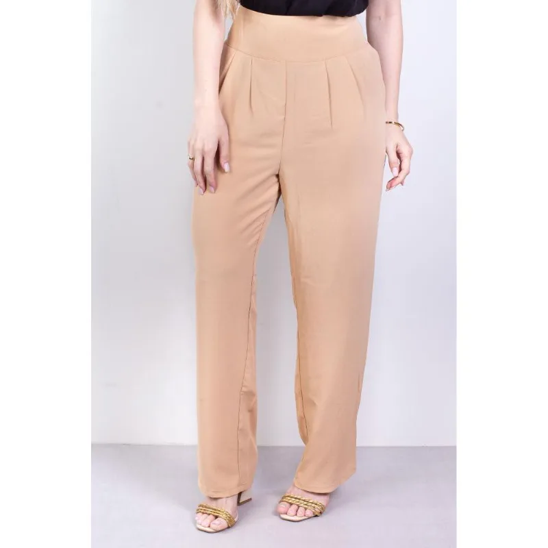 Calça feminina alfaiataria corte reto 64108