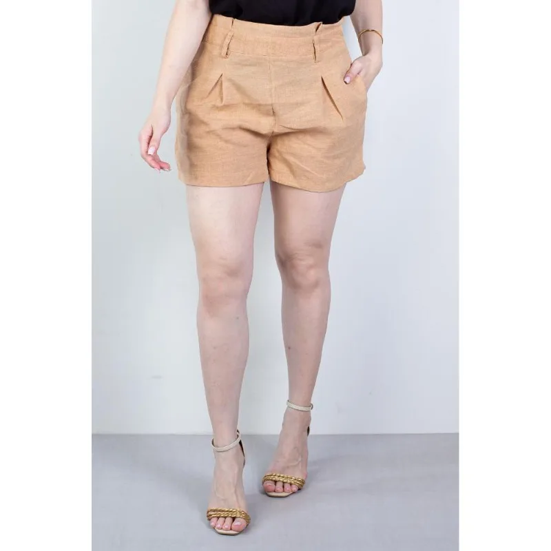 Short feminino alfaiataria com zíper 60010