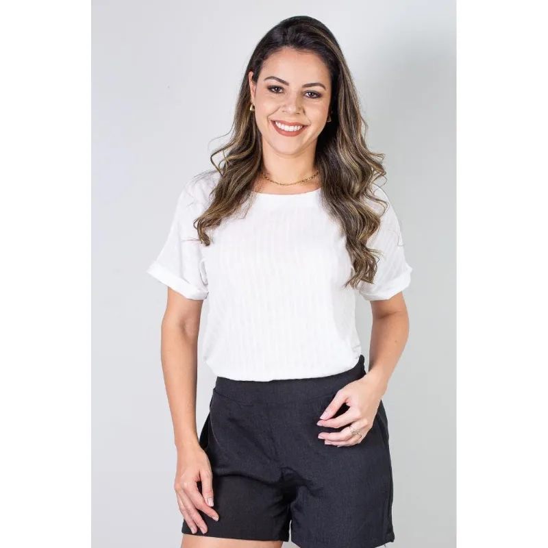 Blusa feminina manga curta 70892