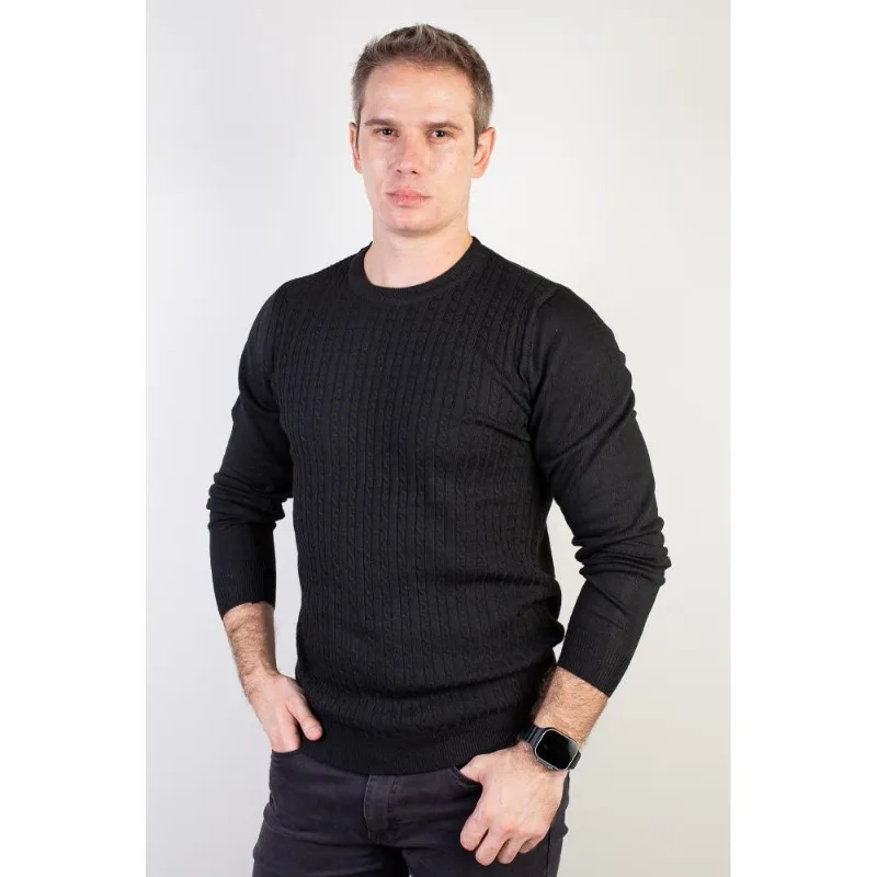 Blusa de malha masculina gola redonda 90184