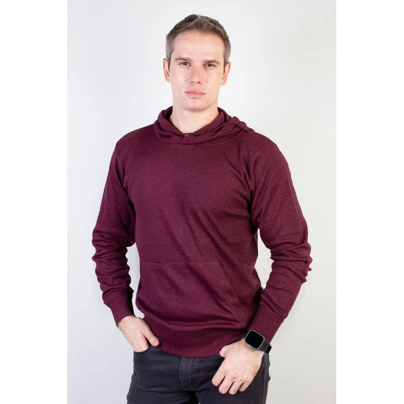 Blusa masculina moletinho com capuz 90153 GG / Bordô