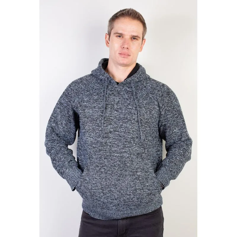 Blusão grosso térmico masculino com capuz 90150 P / Chumbo