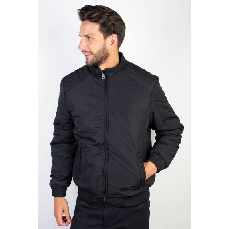 Jaqueta masculina de nylon impermeável 94267 GG / Preto