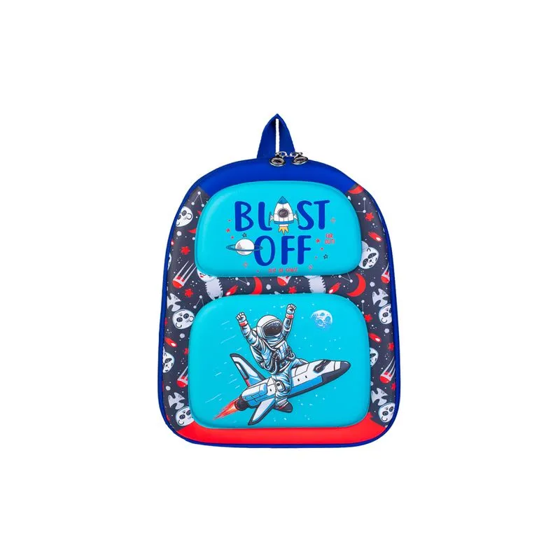 Mochila baby alto relevo 12" 55872 Azul
