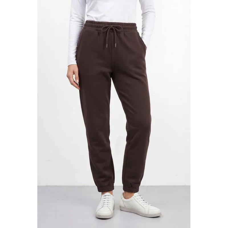 Calça feminina moletom peluciado 61375 P / Marrom