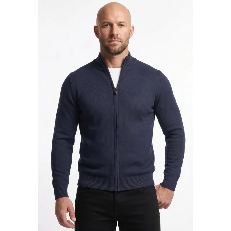 Jaqueta masculina malha leve 69225 G / Azul Marinho