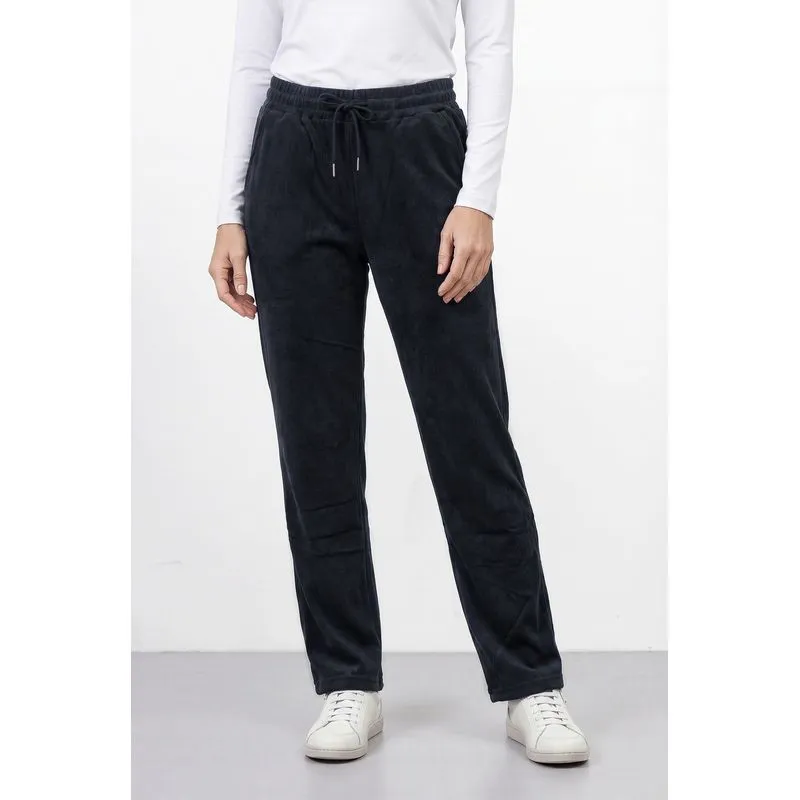 Calça reta feminina veludo 61534 GG / Preto