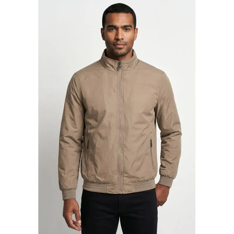 Jaqueta masculina nylon resinada 69485 G / Bege