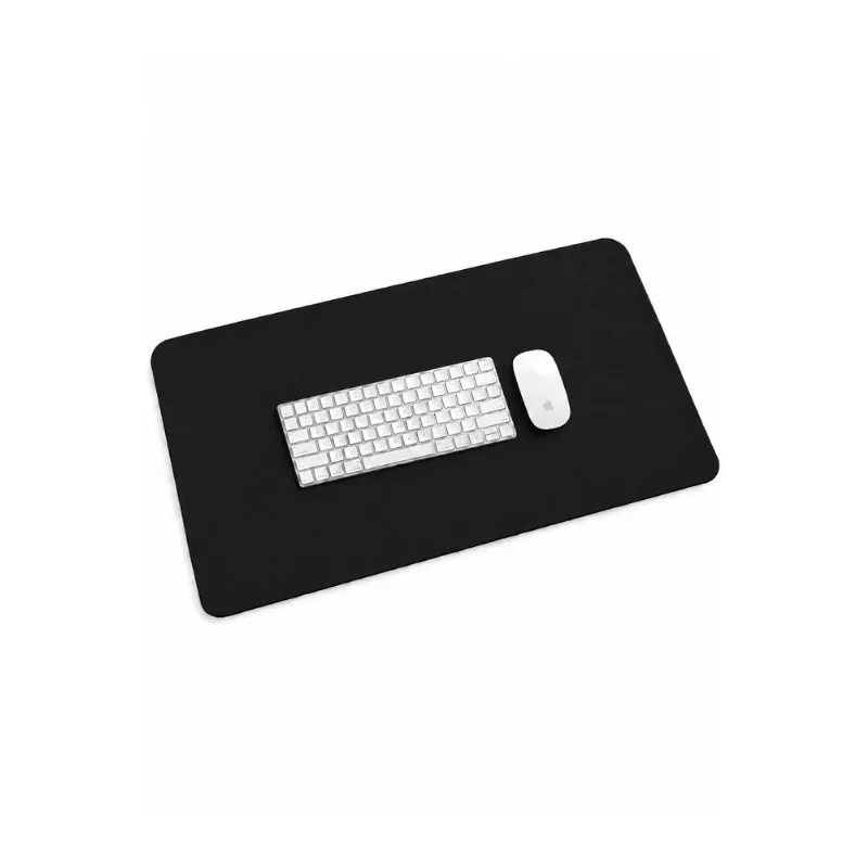 Desk Pad Grande 90x40 em couro liso Niv Preto