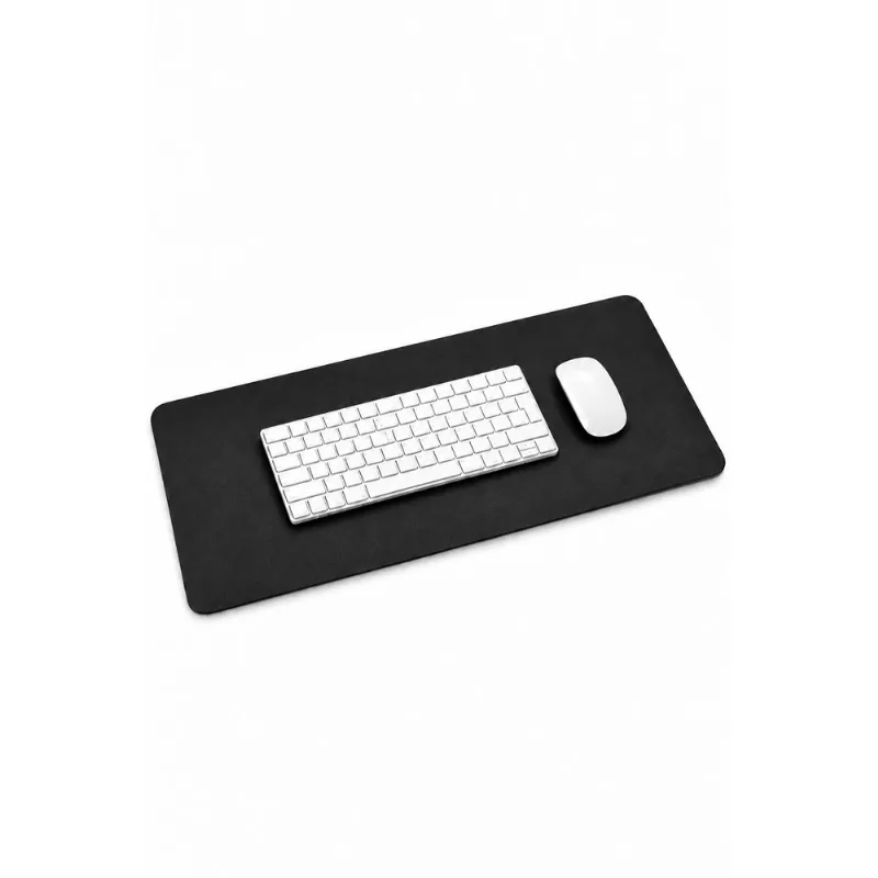 Desk Pad Médio 70x30 em couro liso Niv Preto