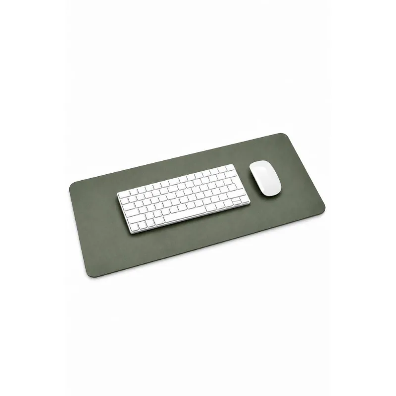 Desk Pad Médio 70x30 em couro liso Niv Verde