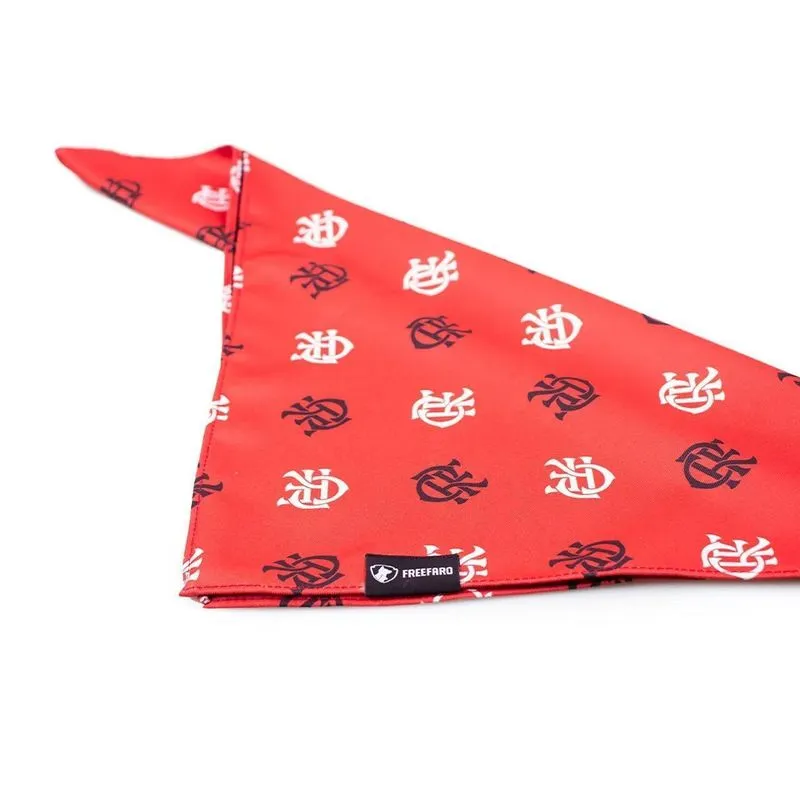 Bandana Flamengo Para Cães Gatos Dupla Face Confortável M